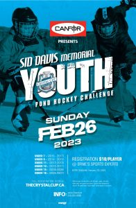 sid davis youth hockey challenge 2023 event poster