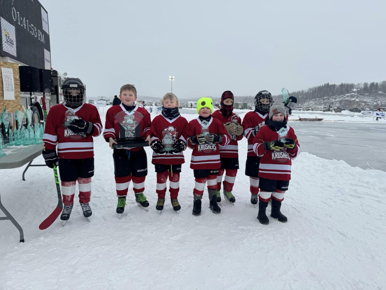 Sid Davis Youth Memorial Pond Hockey Challenge Winners: U9 Kalmar Krushers