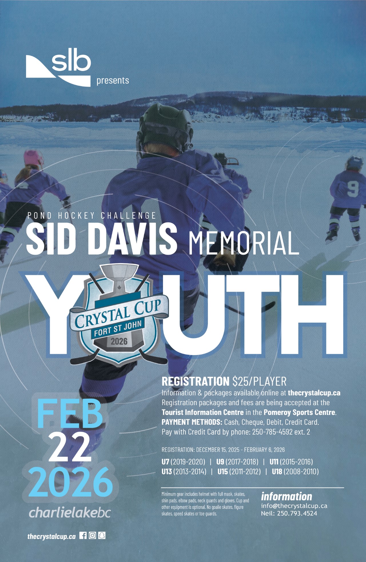 2026 Crystal Cup Sid Davis Youth Tournament poster